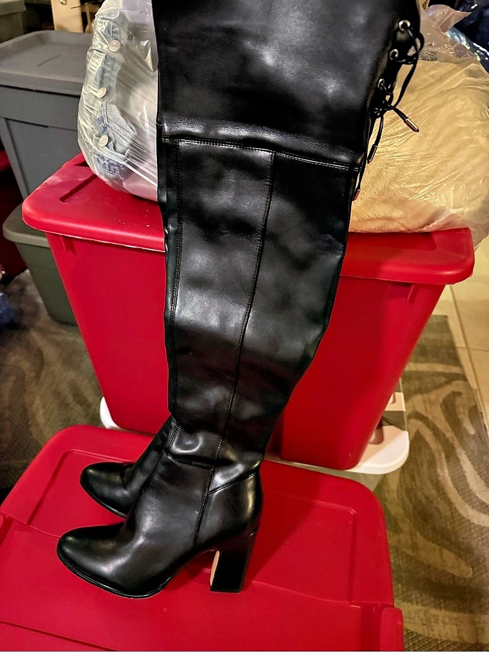 Mark fisher Black Over-the-Knee Boots